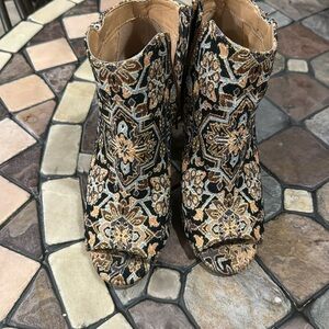 Paisley Print Booties